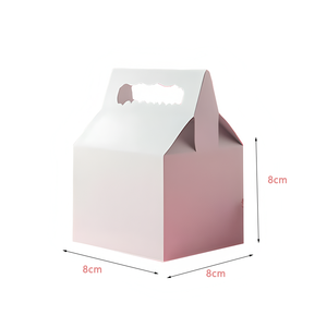 Cajas de pastel Rosa degradado personalizadas, diseñadas como regalos para clientes, colegas y amigos y Brother, cajas de pastel Rosa degradado usadas - Product Image 3