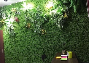 T04251 Design Haie Artificielle Synthétique UV Feuilles Vertes Vertes Mur Végétal pour Jardin Cour Arrière Décoration Intérieure - Product Image 4