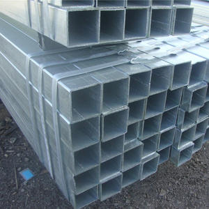 Tuyaux carrés en acier galvanisé Q195 Q215 Q235 laminés à chaud haute résistance, tubes rectangulaires en acier galvanisé - Product Image 1