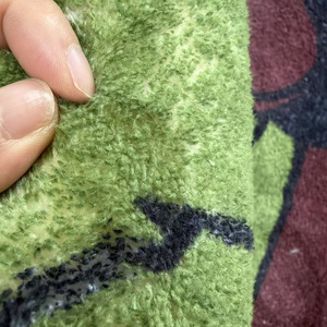 <b>Christmas</b> Machine Made Modern Cashmere Non Slip Absorbent Plush 9-12mm Thick Polypropylene Backing Red Black Plaid Custom Rug - Product Image 6