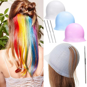 Capuchon de surbrillance en silicone professionnel-Réutilisable avec micro-aiguilles <span class=keywords><strong>pour</strong></span> une coloration précise des cheveux et un glaçage à la maison/au salon - Product Image 3