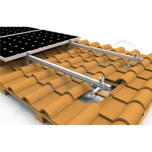 Großhandel aluminium geländer solar-Fabrik Preis Geländer PV Aluminium Schiene Für Solar Panel