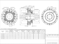 Réducteur harmonique combiné de type simple à chape creuse, Boîte de vitesses harmonique de précision pour articulations de robots industriels Harmonic Drive