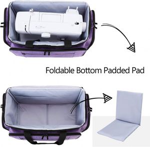 Free sample Customized multi-pocketed universal tote carrying <b>case</b> for <b>sewing</b> machines from China manufacturer - Product Image 3