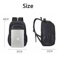 Sac à dos pour ordinateur portable en tissu Oxford grande capacité avec logo personnalisé, idéal pour les voyages d'affaires, multi-poches, pour étudiants et écoliers