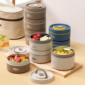 Wholesale <b>Kids</b> Thermal Lunch <b>Box</b> - Portable 304 Stainless Steel Food <b>Storage</b> Bento - Product Image 2