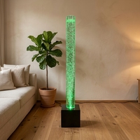 Lampe de sol moderne à colonne d'eau à bulles, télécommande RGB, éclairage ambiant pour spa, salon, salle d'exposition