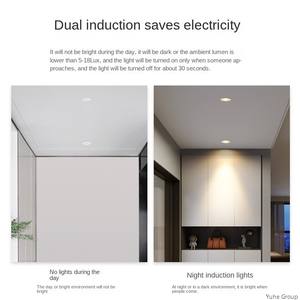 Plafonnier encastré LED moderne avec capteur infrarouge de présence humaine, projecteur, indice de protection IP65, construction en aluminium pour la maison et le bureau - Product Image 6