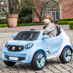 可爱的6v儿童电动汽车儿童全地形车，带按钮启动