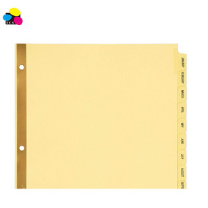 Tùy Chỉnh In Ấn Chất Lượng Cao 120gsm Jan-Tháng Mười Hai Hàng Tháng 12 Tab Chỉ Số Ngăn Cho Các Trường Học - Product Image 3