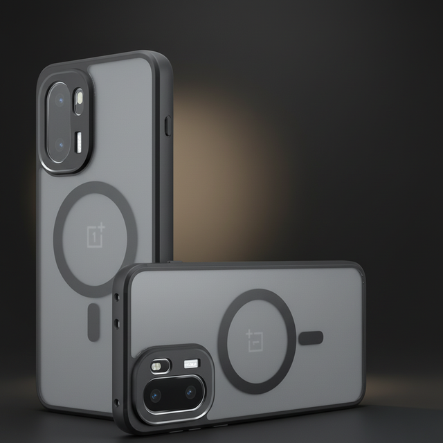 Shockproof Magnetic TPU PC Case for OnePlus ACE6 ACE6T 15R Matte Transparent Phone Case Anti Yellowing Skin Feel