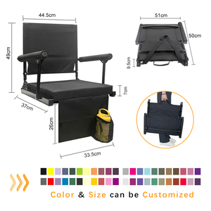 Vente en gros Coussin pliable de grande capacité pour sièges de stade pour sports et divertissements avec coussin chauffant et gradins pour chaise - Product Image 6