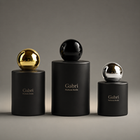 Flacon de parfum rond de 30 ml, 100 ml, flacons de parfum en verre vides de 50 ml, flacon de parfum de luxe OEM avec boîte, logo personnalisé