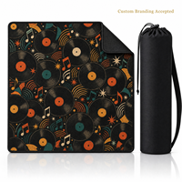 Tapis de mahjong Fox and Berry Woodland sans règles, 31,5x31,5 pouces, tissu de mahjong, tapis pour tuiles de mahjong, tapis de poker, tapis de jeu de mahjong