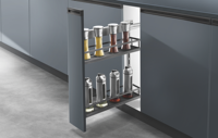 Tiroir à épices à fermeture en douceur Galaxy Kitchen Pull Out Assaisonnement Bakset Kitchen Cabinet Organizer Pantry Storage Organizer