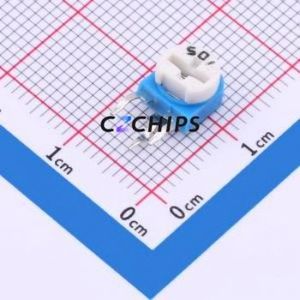 RM063-501(500R) Adjustable Resistor / Potentiometer Through hole Component (THT) Resistor 500Ohm 25% 100mW - Product Image 1