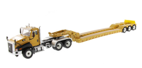 Modèle de remorque à plateau bas CAT 1:50 Caterpillar CT660 série 3 essieux