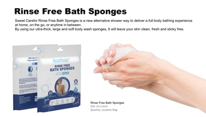 <span class=keywords><strong>Spugna</strong></span> da Bagno Senza Risciacquo all'Aloe Vera, per Campeggio, Palestra, Anziani, <span class=keywords><strong>Spugna</strong></span> Saponata Senz'Acqua, 25 Fogli - Product Image 3