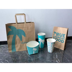 Eco Food Catering Box Paquet de Doner Kebab Taco Buffet Cheeky Jalapeno Popper Boîtes d'emballage personnalisées pour frites avec sauce pour boissons - Product Image 4