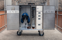Boîte à équipement équestre en aluminium personnalisée de haute qualité, coffre à équipement portable, armoire de stable