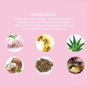 Özel etiket organik Rosewater yüz sis nemlendirici cilt bakımı sprey yüz toniği gül su - Product Image 2