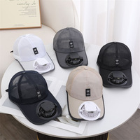 Casquette de baseball pour homme XKENHEAT avec ventilateur à énergie solaire et recharge USB, bord large et ventilé, chapeau de soleil, autonomie de 8 à 16 heures