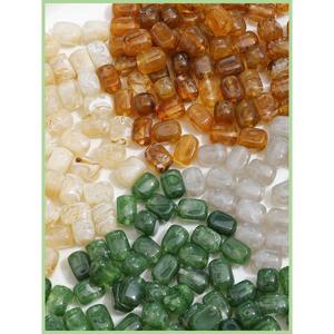 Braccialetto di gioielli per orecchio fatto a mano fai da te con perline di resina rettangolare tinta in pietra - Product Image 3