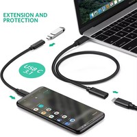 Cable de Extensión USB 3.2 UGREEN GEN1 Tipo C, 5A 10Gbps, Transmisión de Datos de Alta Velocidad, Tipo C Macho a Hembra, Cable de Carga Rápida de 100W