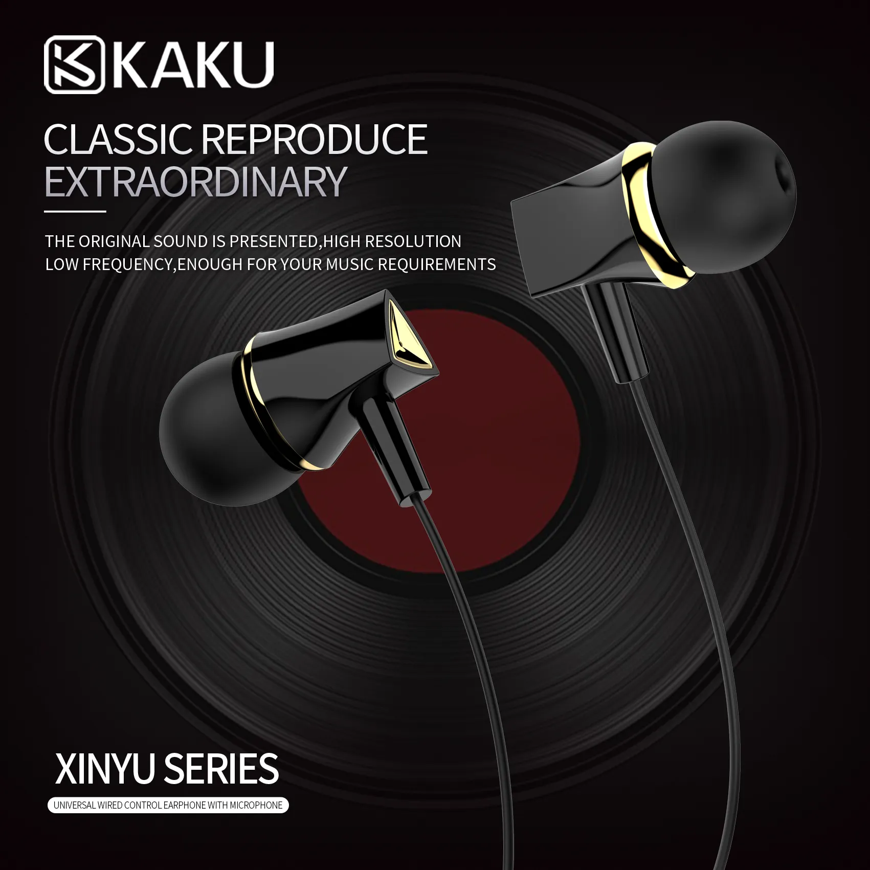 Nagaraku — ecouteurs intra-auriculaires, Design personnalisé, 3.5mm, casque d'écoute stéréo, basse, avec fil en métal, avec micro, contrôle du Volume, HiFi