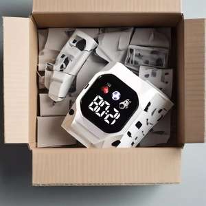 Reloj deportivo de silicona barato, luz LED para niños y estudiantes - Product Image 1