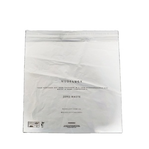 100% Biodegradable Cornstarch Cloth Packaging Bag Self Adhesive Compostable Plastic Bags