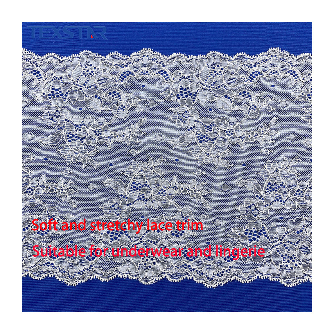 Lace Trim Fabric для Underwear и Lingerie, Elastic Trimming Border, Ivory White Nylon, Fancy, Wholesale, new