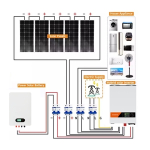 Sistema Solar Fuera de la Red Residencial de 5KW, Conjunto Completo Estándar de Montaje en Pared con Batería y Comunicación CAN - Product Image 1