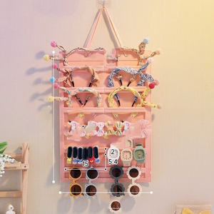 머리 활 주최자 벽걸이 대용량 머리띠 홀더 헤어 클립 보관 걸이 소녀 방 - Product Image 2