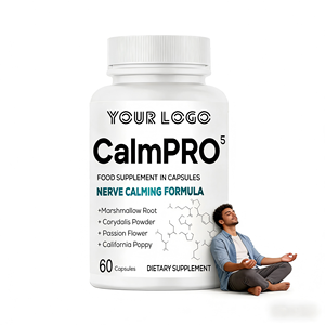 Suplementos Relajantes al por Mayor, Cápsulas CalmPRO con Raíz de Malvavisco y Flor de la Pasión, Apoyan el Sistema Nervioso y el Equilibrio del Estado de Ánimo - Product Image 1
