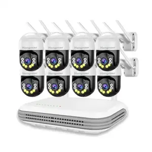 8CH 미니 NVR 키트 4MP WIFI CCTV 시스템 모니터 CCTV 무선 카메라 세트 보안 시스템 방수 8 채널 WIFI CCTV 키트 Icsee