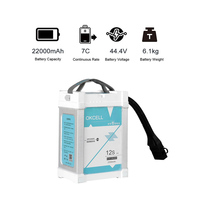 Batterie de drone intelligente 12S 16000mAh 22000mAh au lithium-ion en pochette, haute décharge pour la protection des plantes agricoles