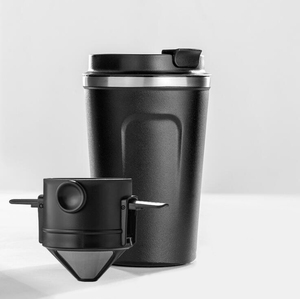 Ly giữ nhiệt hai lớp bằng thép không gỉ thân thiện với môi trường WELAND thiết kế mới với bộ lọc cà phê gấp gọn - Product Image 2