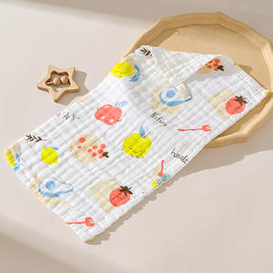 Serviettes pour le visage en coton doux pour bébé Débarbouillettes en gaze haute densité pour le <span class=keywords><strong>bain</strong></span>, l'alimentation et les soins quotidiens - Product Image 4
