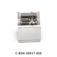 Poignée d'extraction ZSTC C-BOX de forme trapézoïdale, Type 2, RAL7035, avec goupille d'alignement 20817-833