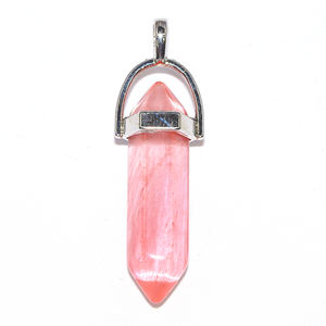 Liontin batu heksagonal geometris minimalis multiwarna untuk hadiah Pesta liontin kalung jumlah besar sempurna untuk Perhiasan DIY - Product Image 4