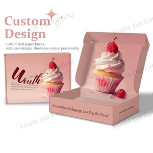 Vente en gros de biscuits de luxe personnalisés emballage de macaron carton beignets <span class=keywords><strong>pizza</strong></span> à emporter boîte de nourriture <span class=keywords><strong>pizza</strong></span> logo imprimé - Product Image 4