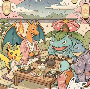 DL Pokémon Stile Ukiyo-e Tavola Artistica in Acrilico Anime Giapponese Pikachu Shikishi Decorazione Murale da Collezione Regalo per Fan Casa Ufficio - Product Image 5