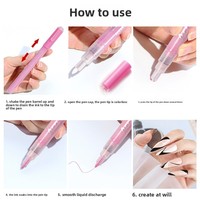 Stylo de Nail Art YF, crayon gel pour dessin et graffiti, marqueur blanc imperméable en plastique, pinceau liner pour peinture, outils de manucure DIY