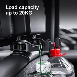 Seggiolino auto gancio sedile posteriore nascosto portaoggetti multifunzionale poggiatesta universale porta cellulare accessori interni - Product Image 3