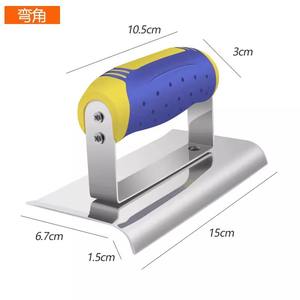 Truelle d'angle en acier inoxydable 15 cm avec poignée ergonomique pour le bordage mural et le décapage de mastic, utilisation intérieure et extérieure - Product Image 3