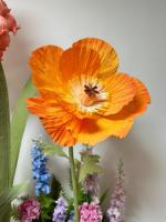 T-222 fait à la main géant papier artificiel pavot jacinthe fleurs décor intérieur pour mariage décoration fournitures fête décors