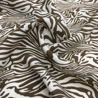 Tissu en rayonne tissé uni écologique extensible imprimé léopard et floral réactif personnalisé 2023 pour robes de filles