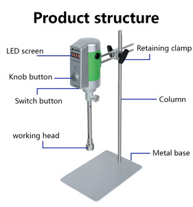 خلاط معمل مجانسة معدنية عالية القص من Angni من أجل صناعات الأغذية/مستحضرات التجميل/المواد الكيميائية OEM - Product Image 5