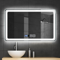 Miroir de salle de bain éclairé à LED de qualité hôtelière/domestique - Miroir mural haute définition éclairé